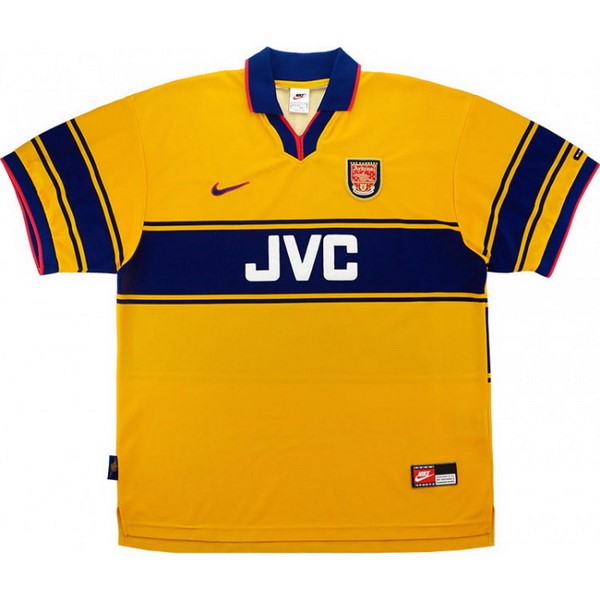 Tailandia Camiseta Arsenal 2nd Retro 1997 1999 Amarillo